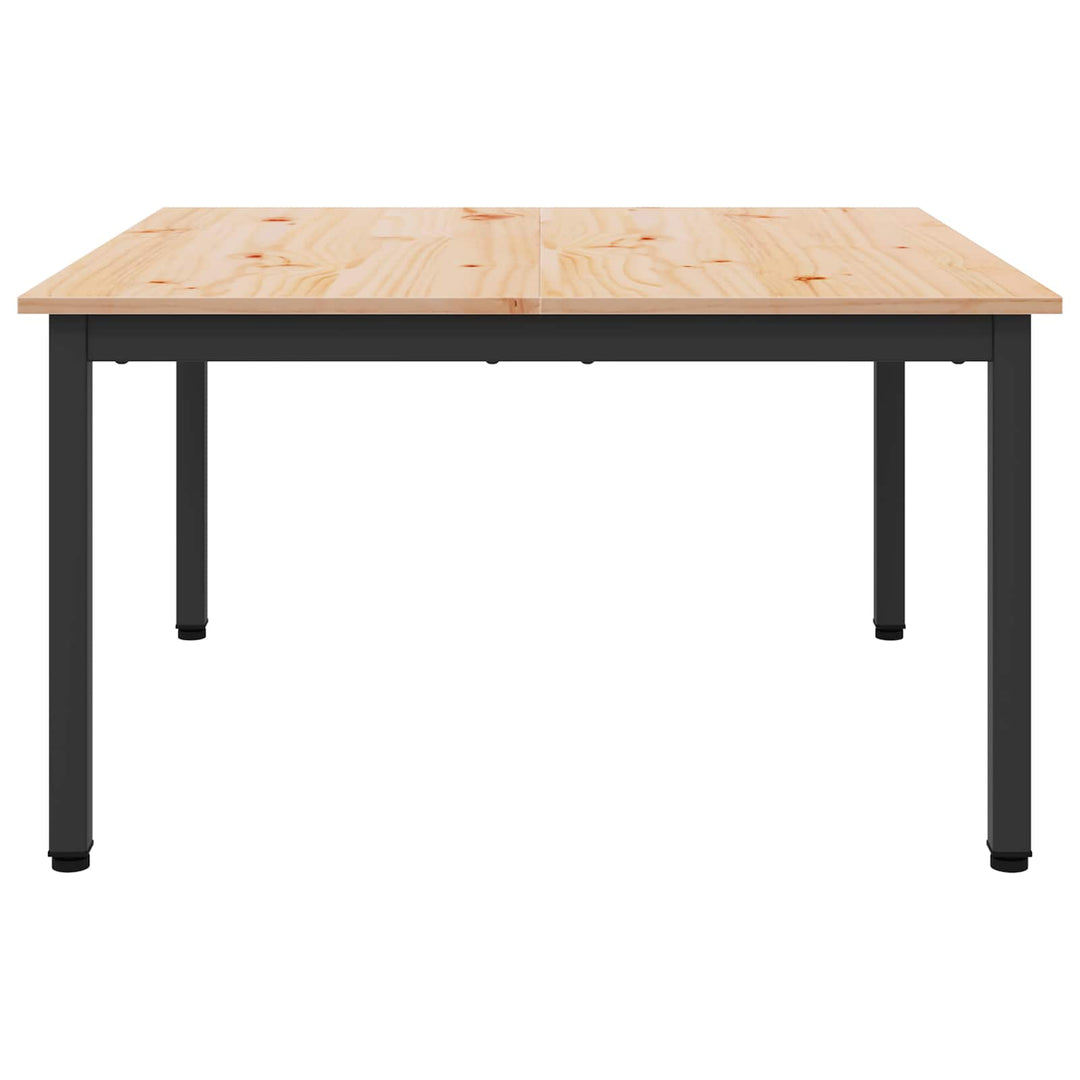 Sofabord Naturfarvet 80 x 80 x 45 cm Massiv fyrretræ