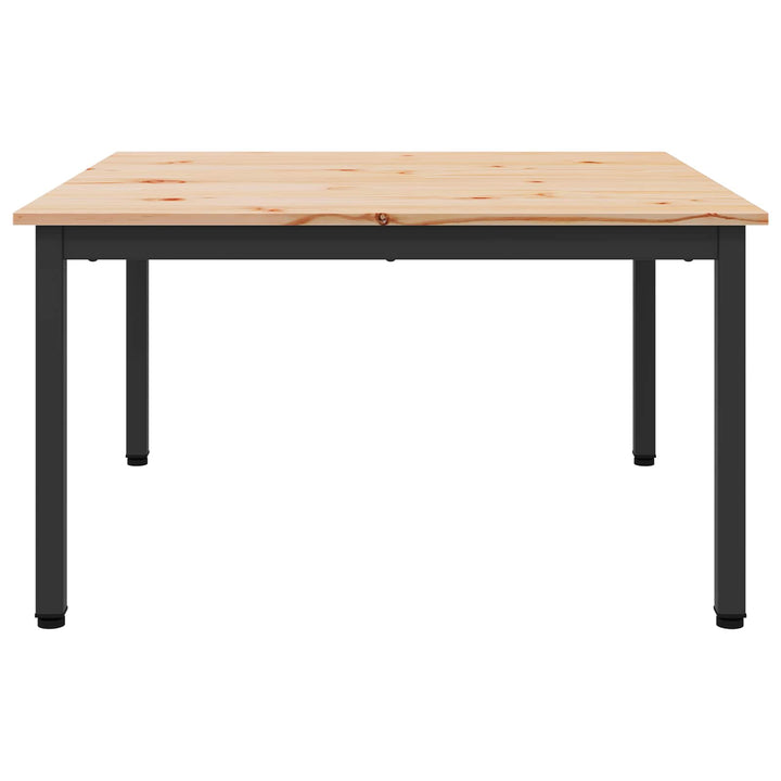 Sofabord Naturfarvet 80 x 80 x 45 cm Massiv fyrretræ