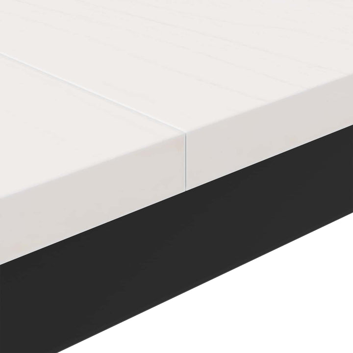Sofabord Hvid 80 x 80 x 45 cm Massiv fyrretræ