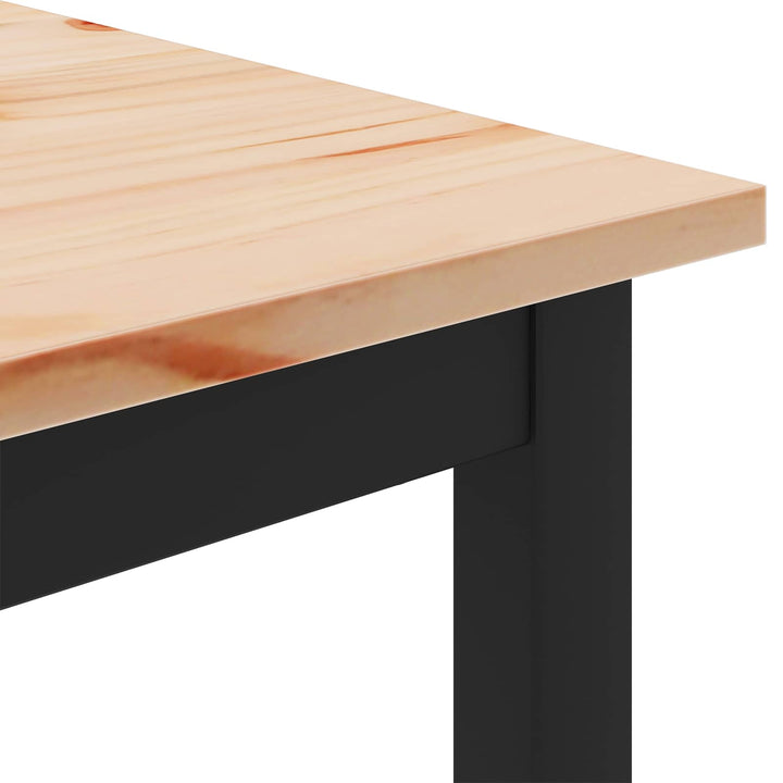 Sofabord Naturfarvet 100 x 100 x 45 cm Massiv fyrretræ