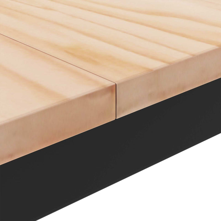 Sofabord Naturfarvet 100 x 100 x 45 cm Massiv fyrretræ
