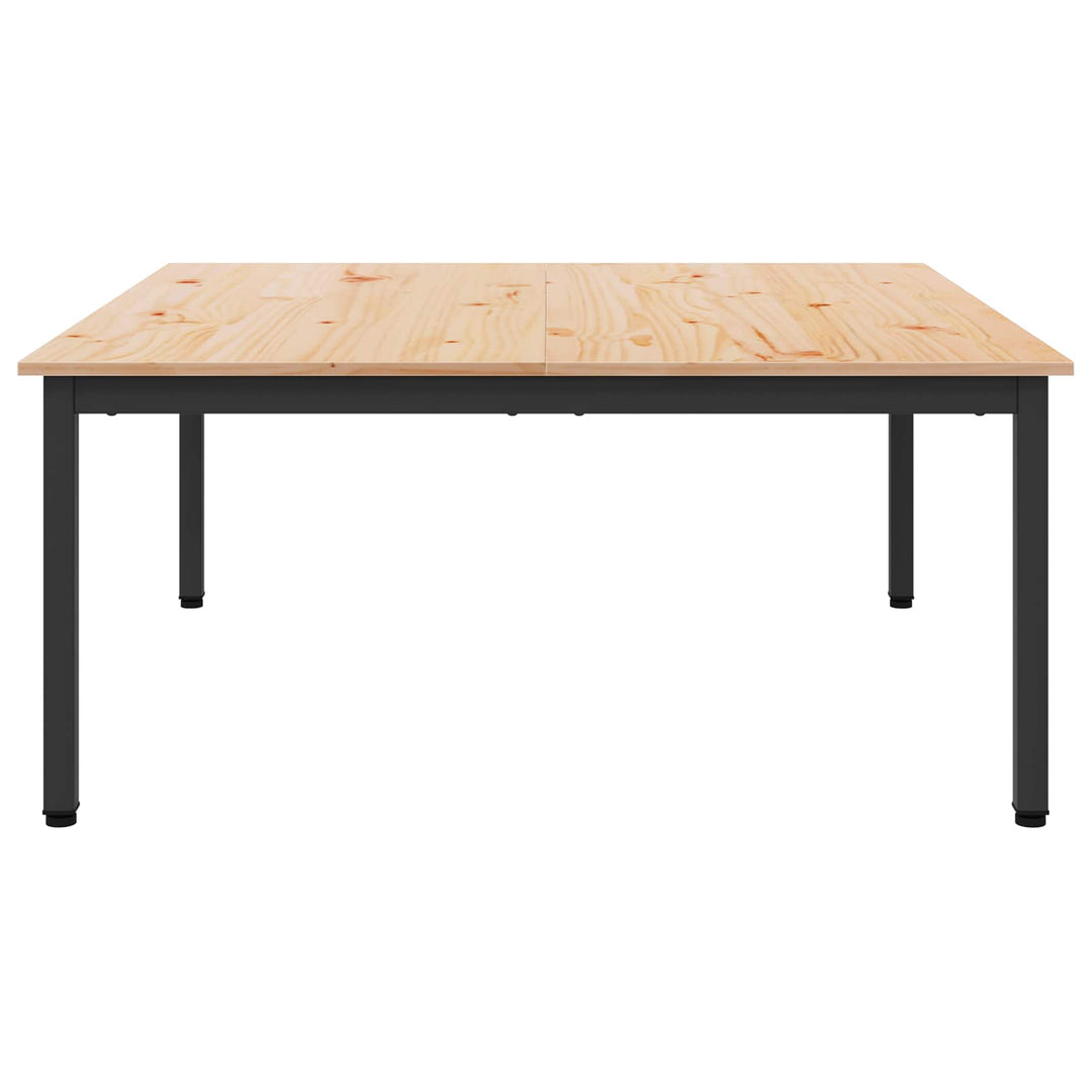 Sofabord Naturfarvet 100 x 100 x 45 cm Massiv fyrretræ