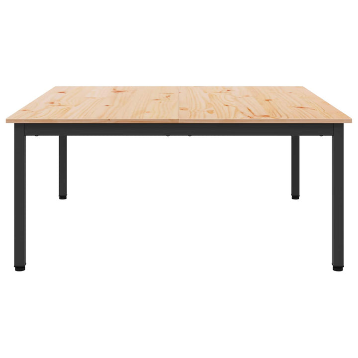 Sofabord Naturfarvet 100 x 100 x 45 cm Massiv fyrretræ