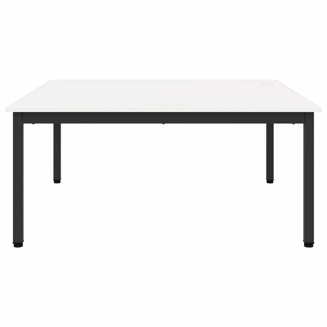 Sofabord Hvid 100 x 100 x 45 cm Massiv fyrretræ