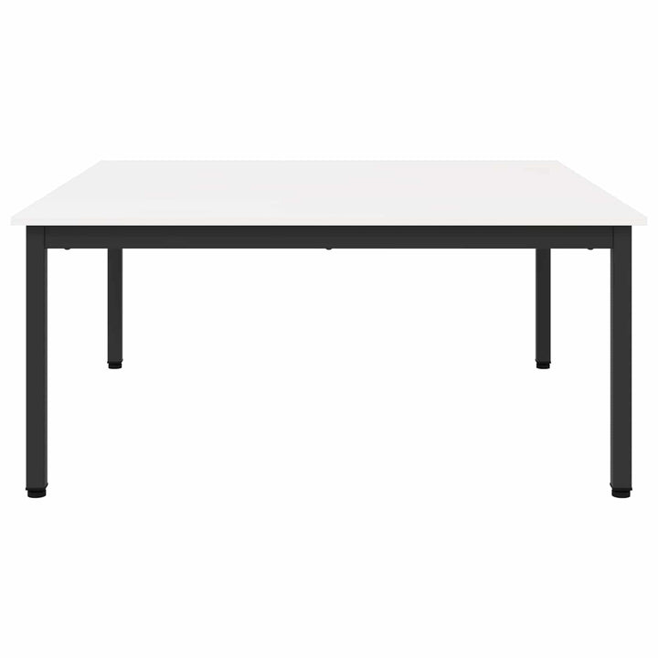 Sofabord Hvid 100 x 100 x 45 cm Massiv fyrretræ