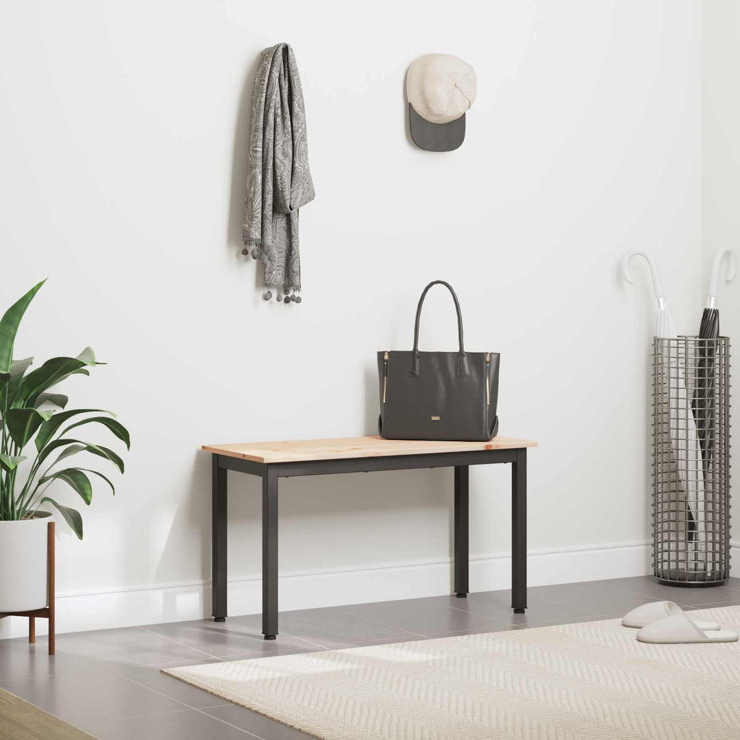 bænk Naturfarvet 80 x 35 x 45 cm Massiv fyrretræ