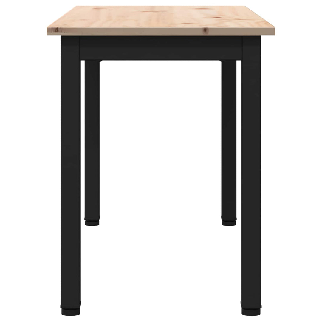 bænk Naturfarvet 80 x 35 x 45 cm Massiv fyrretræ
