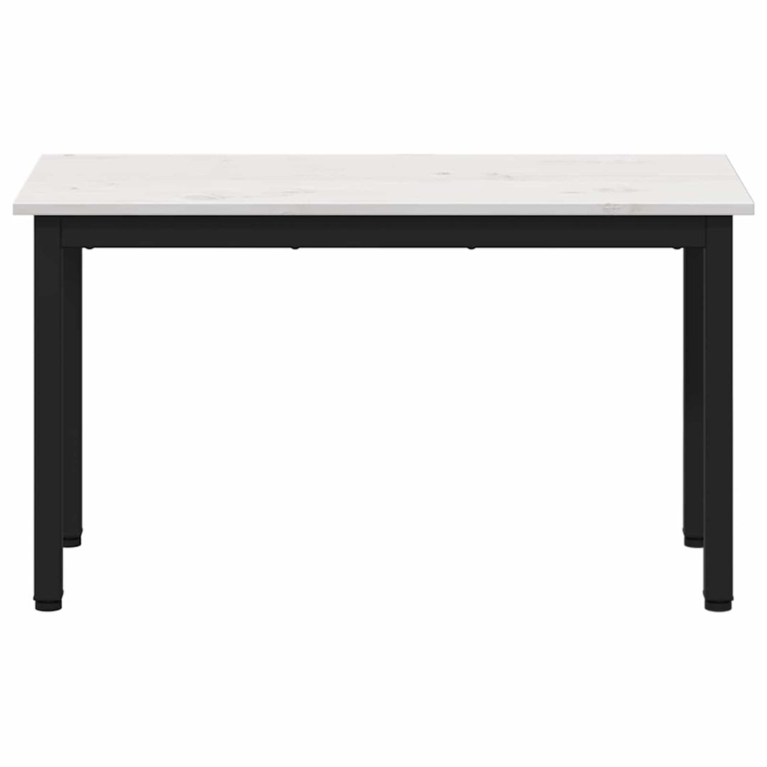 bænk Hvid 80 x 35 x 45 cm Massiv fyrretræ