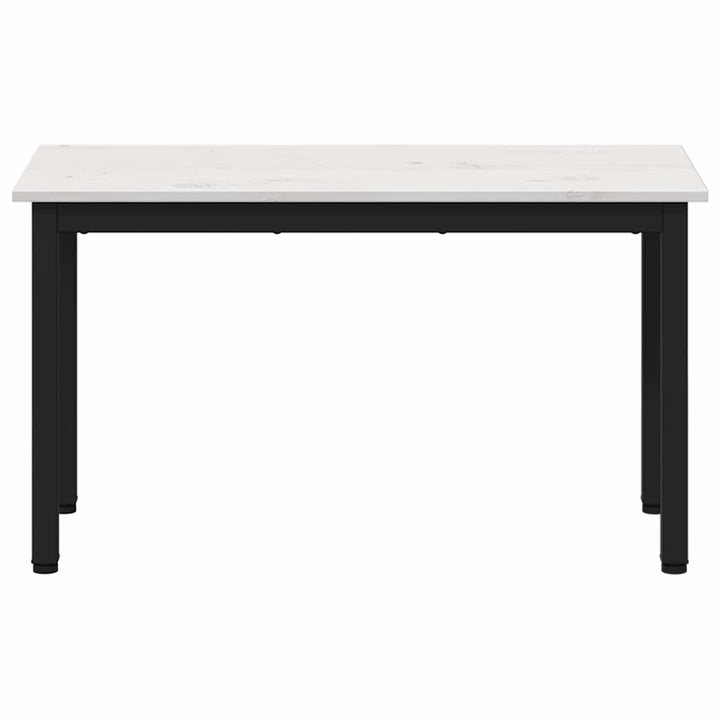 bænk Hvid 80 x 35 x 45 cm Massiv fyrretræ