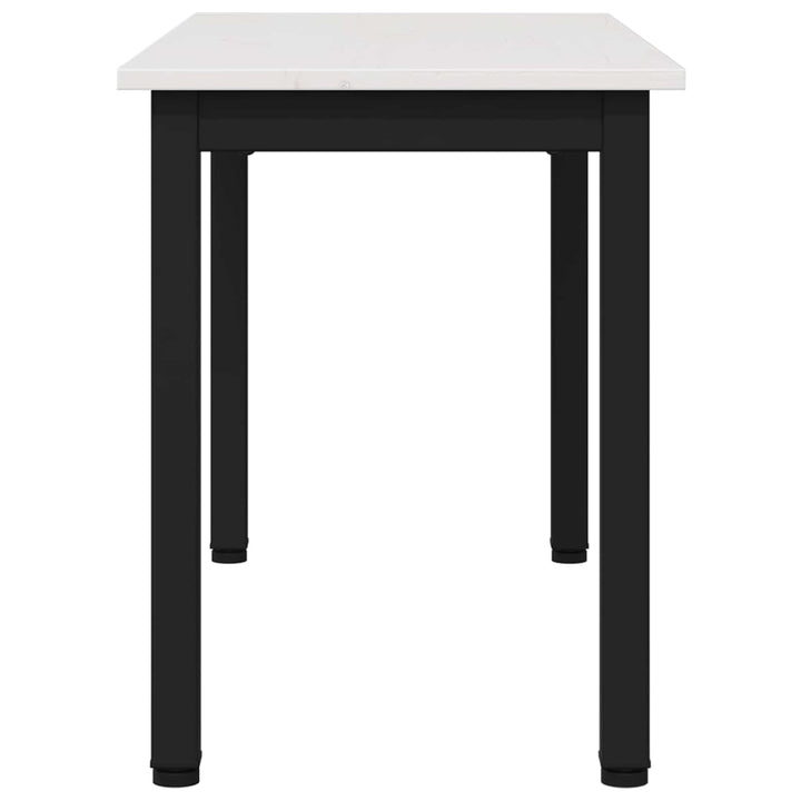 bænk Hvid 80 x 35 x 45 cm Massiv fyrretræ