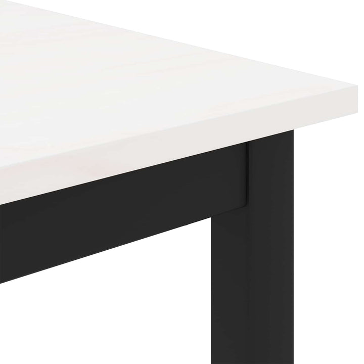 bænk Hvid 110 x 35 x 45 cm Massiv fyrretræ