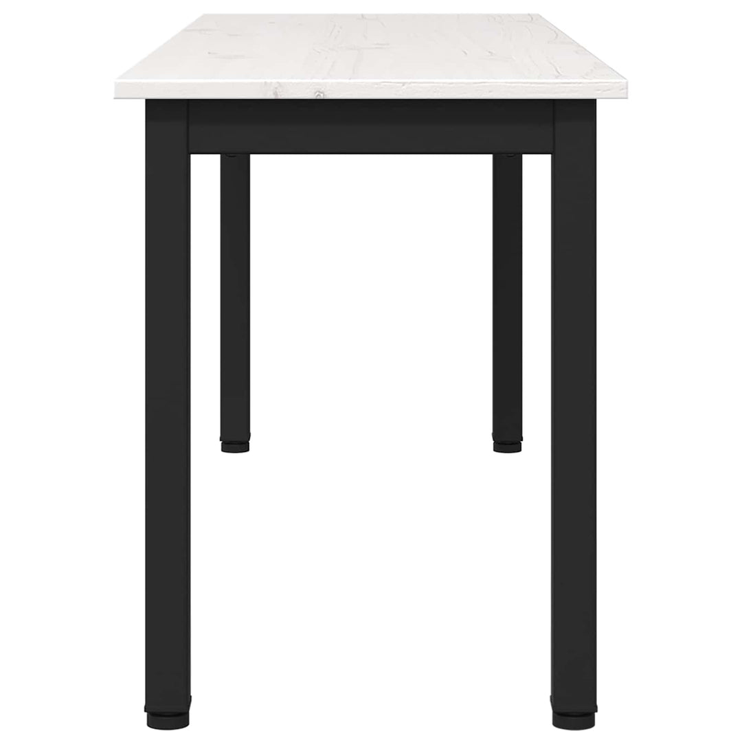 bænk Hvid 110 x 35 x 45 cm Massiv fyrretræ