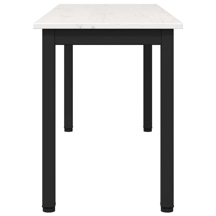 bænk Hvid 110 x 35 x 45 cm Massiv fyrretræ