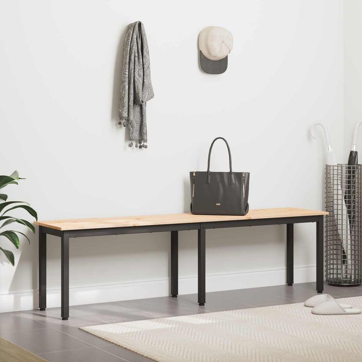bænk Naturfarvet 160 x 35 x 45 cm Massiv fyrretræ