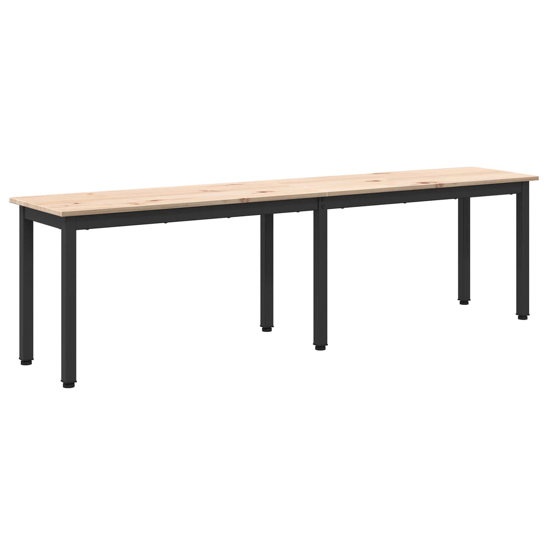 bænk Naturfarvet 160 x 35 x 45 cm Massiv fyrretræ