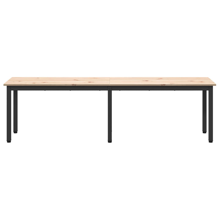 bænk Naturfarvet 160 x 35 x 45 cm Massiv fyrretræ