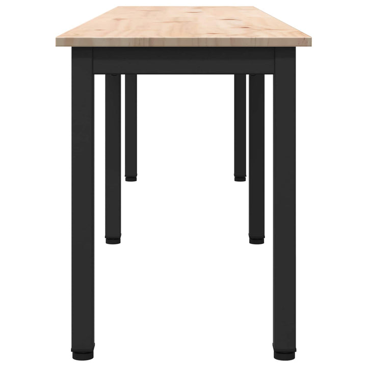 bænk Naturfarvet 160 x 35 x 45 cm Massiv fyrretræ