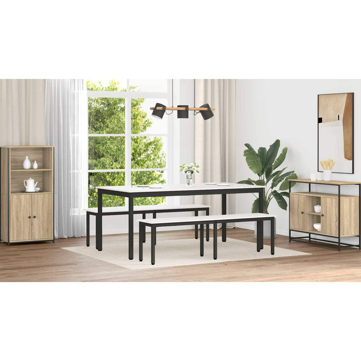 bænk Hvid 160 x 35 x 45 cm Massiv fyrretræ
