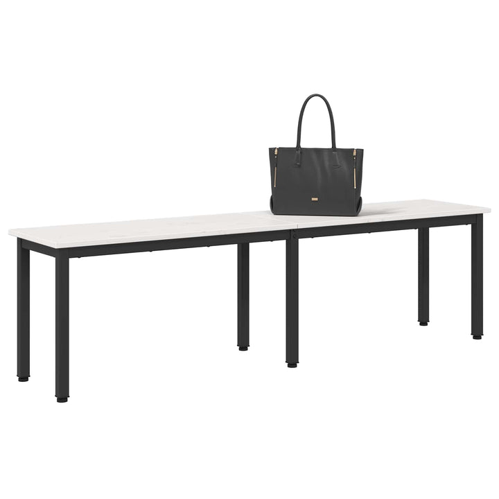 bænk Hvid 160 x 35 x 45 cm Massiv fyrretræ