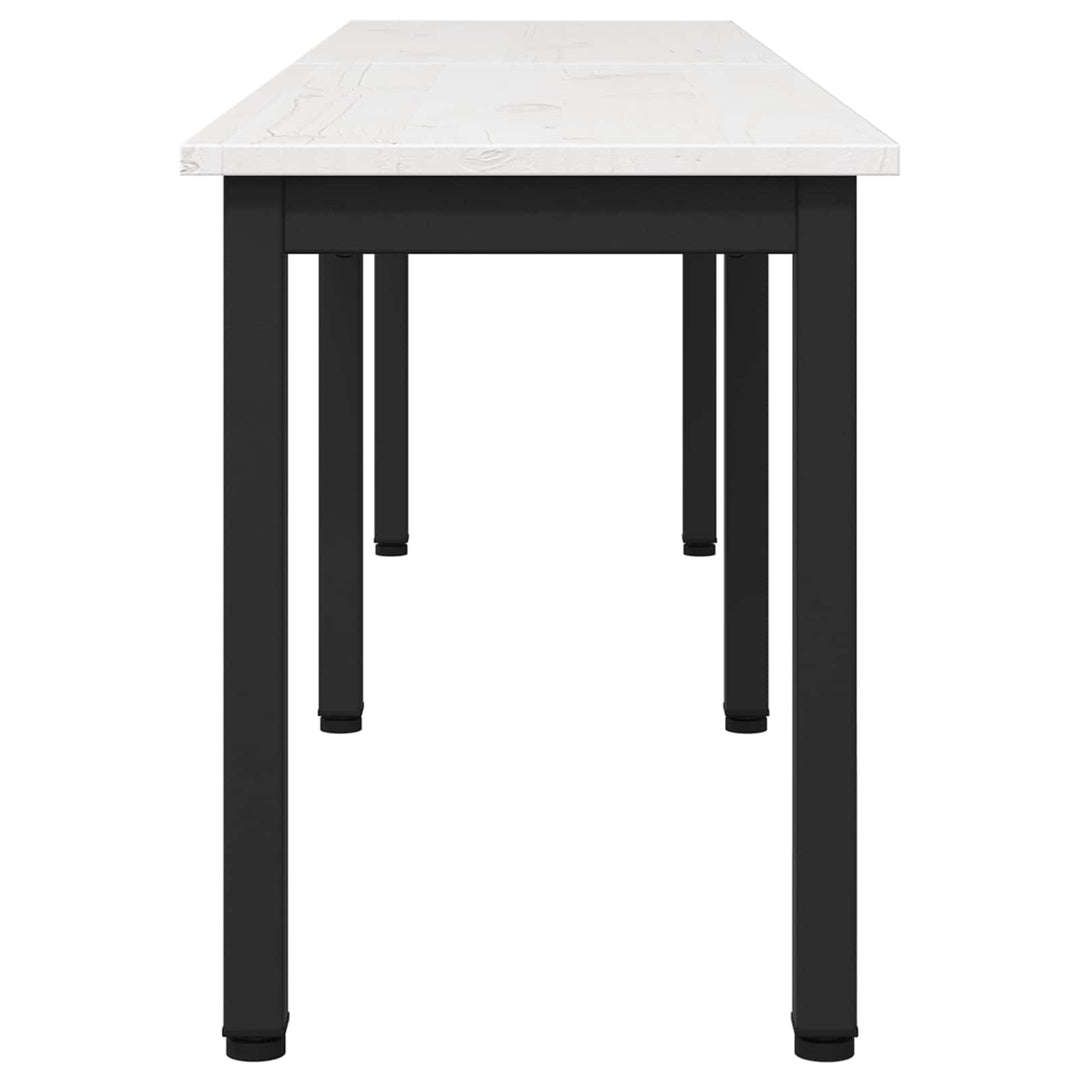 bænk Hvid 160 x 35 x 45 cm Massiv fyrretræ