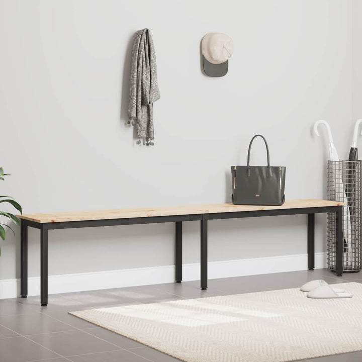 bænk Naturfarvet 200 x 35 x 45 cm Massiv fyrretræ