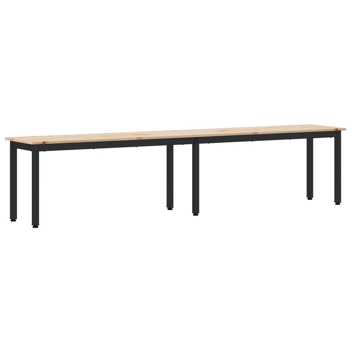 bænk Naturfarvet 200 x 35 x 45 cm Massiv fyrretræ