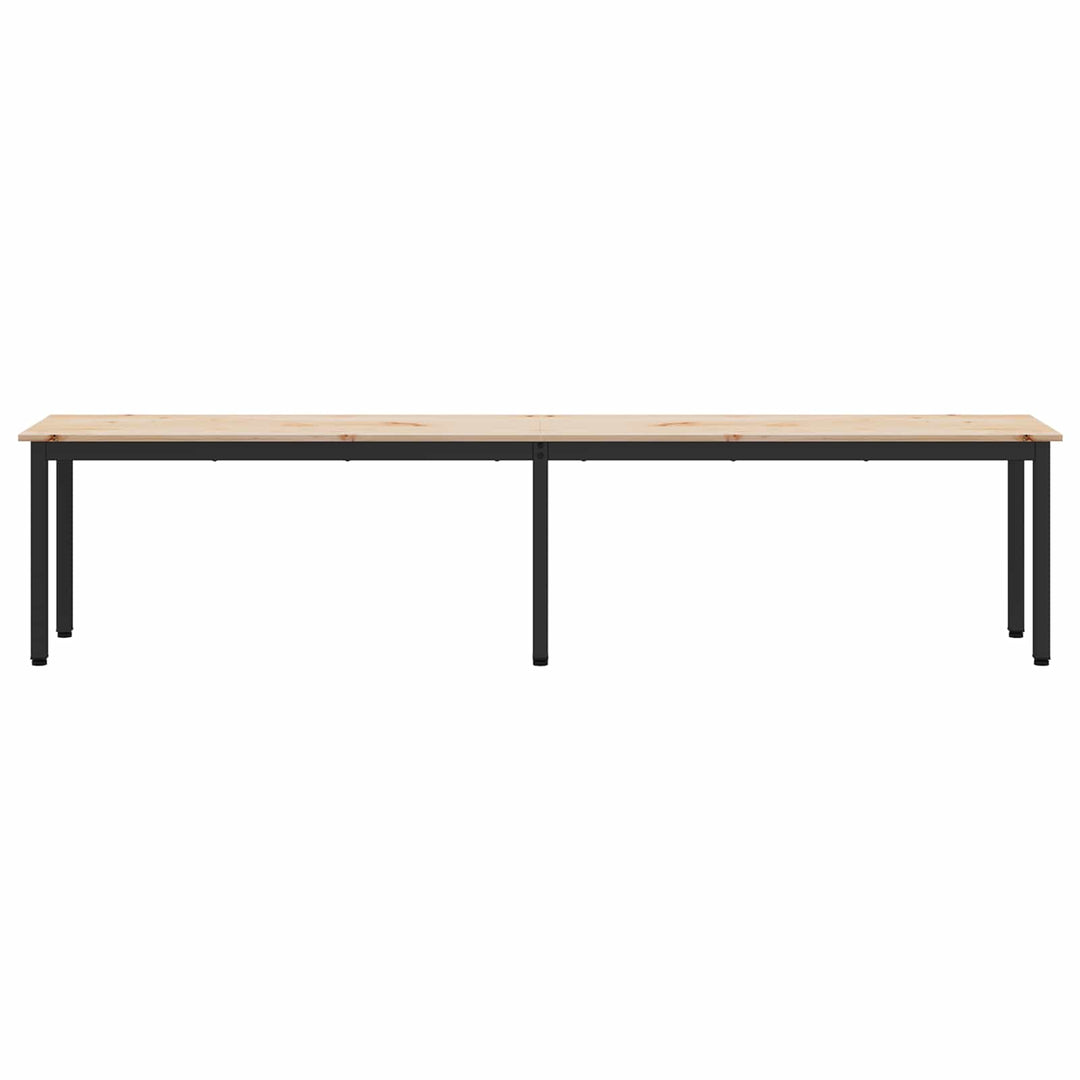 bænk Naturfarvet 200 x 35 x 45 cm Massiv fyrretræ