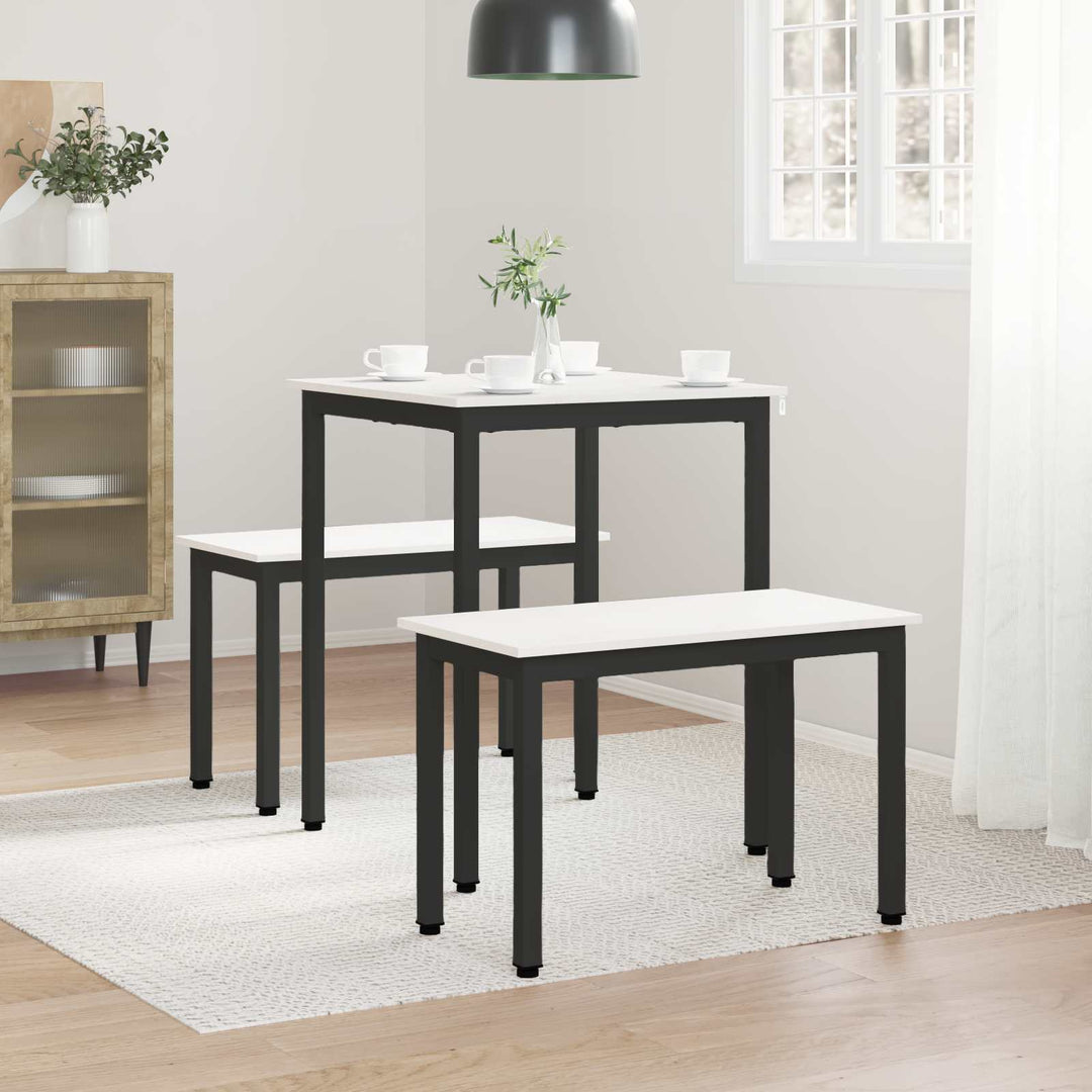 Spisebord Hvid 60 x 60 x 75 cm Massiv fyrretræ