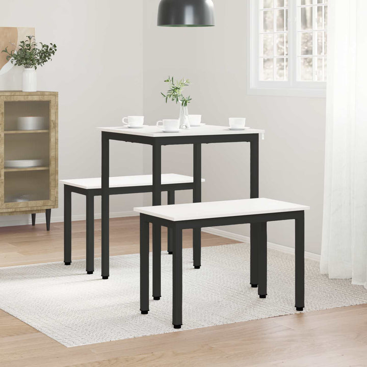 Spisebord Hvid 60 x 60 x 75 cm Massiv fyrretræ