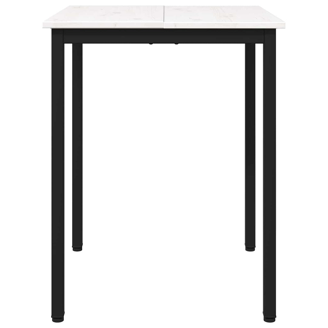 Spisebord Hvid 60 x 60 x 75 cm Massiv fyrretræ