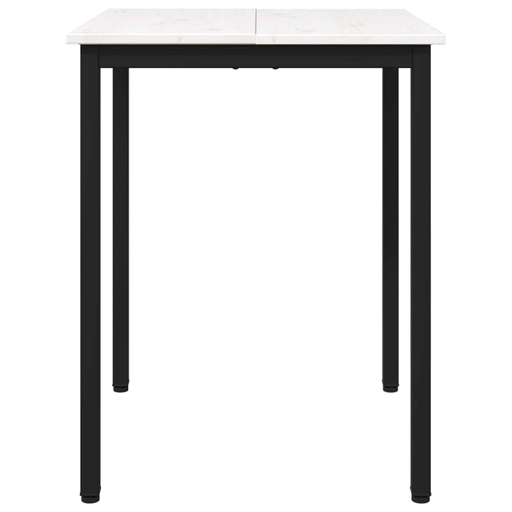 Spisebord Hvid 60 x 60 x 75 cm Massiv fyrretræ