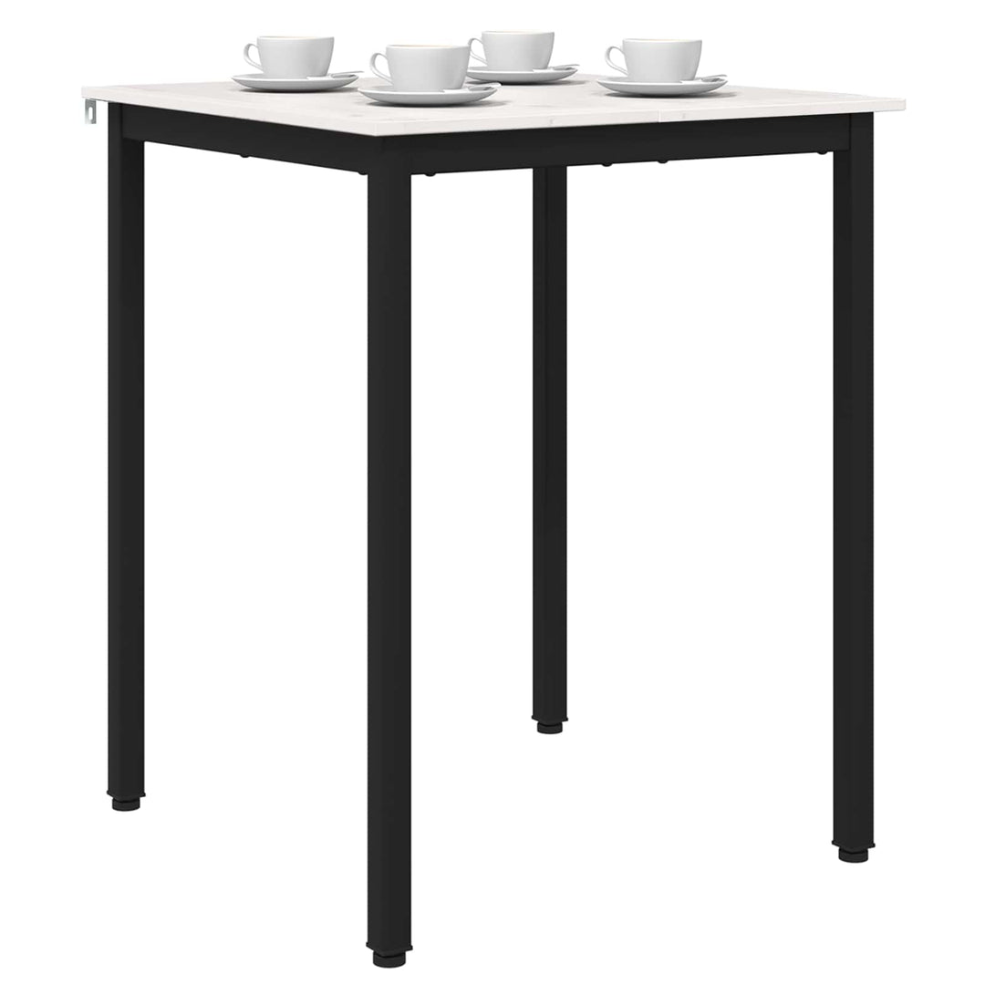 Spisebord Hvid 60 x 60 x 75 cm Massiv fyrretræ