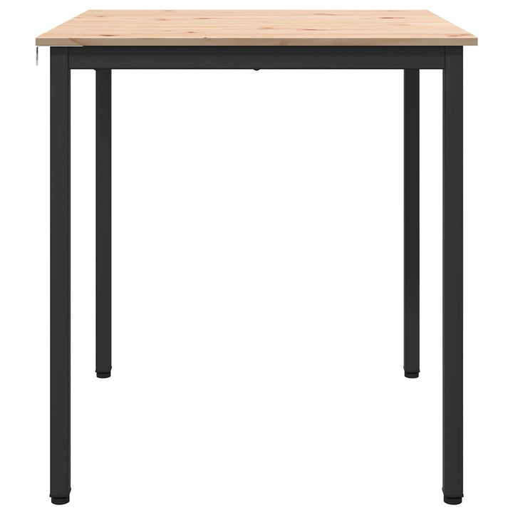 Spisebord Naturfarvet 70 x 70 x 75 cm Massiv fyrretræ