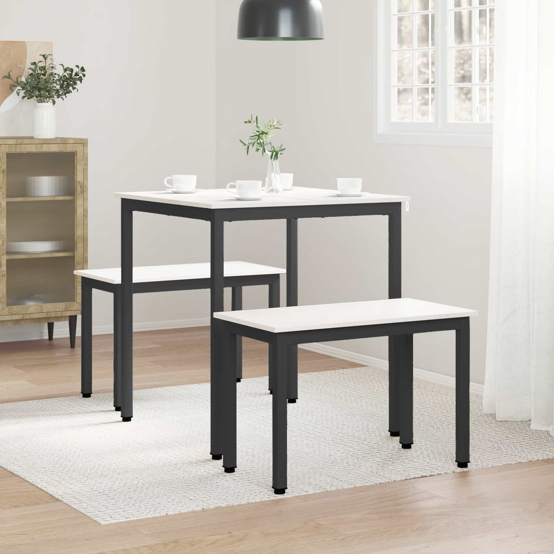 Spisebord Hvid 70 x 70 x 75 cm Massiv fyrretræ