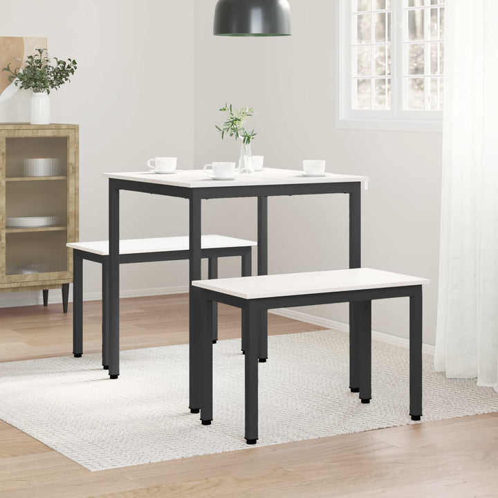 Spisebord Hvid 70 x 70 x 75 cm Massiv fyrretræ