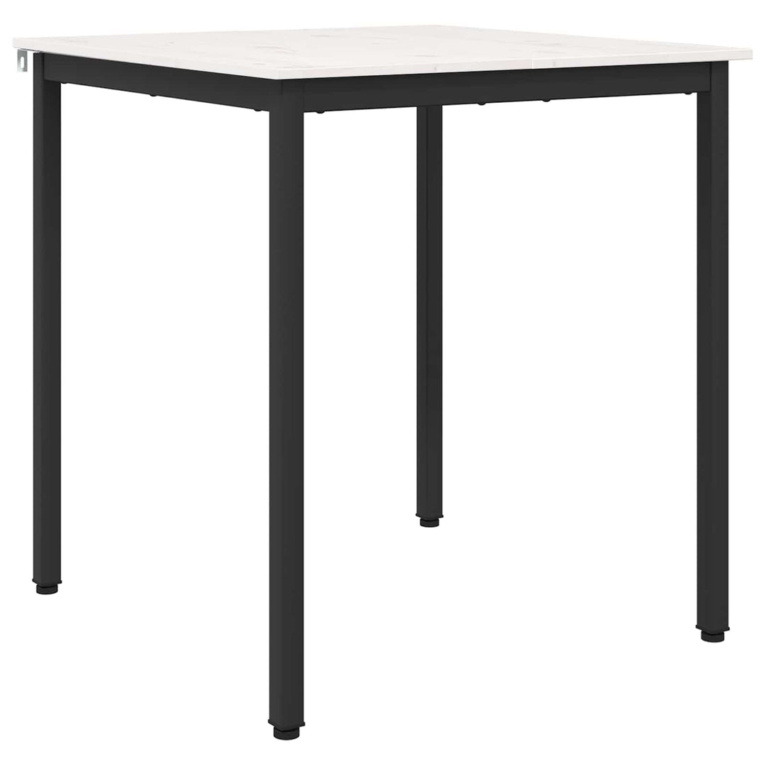 Spisebord Hvid 70 x 70 x 75 cm Massiv fyrretræ