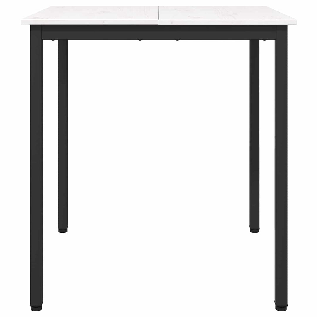 Spisebord Hvid 70 x 70 x 75 cm Massiv fyrretræ