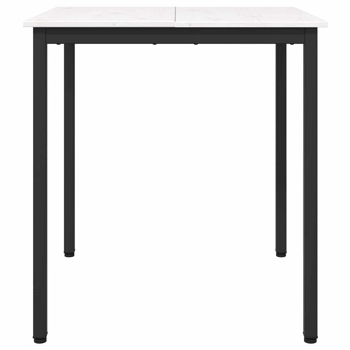 Spisebord Hvid 70 x 70 x 75 cm Massiv fyrretræ