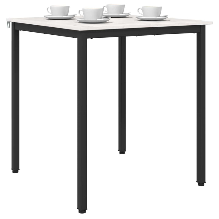 Spisebord Hvid 70 x 70 x 75 cm Massiv fyrretræ