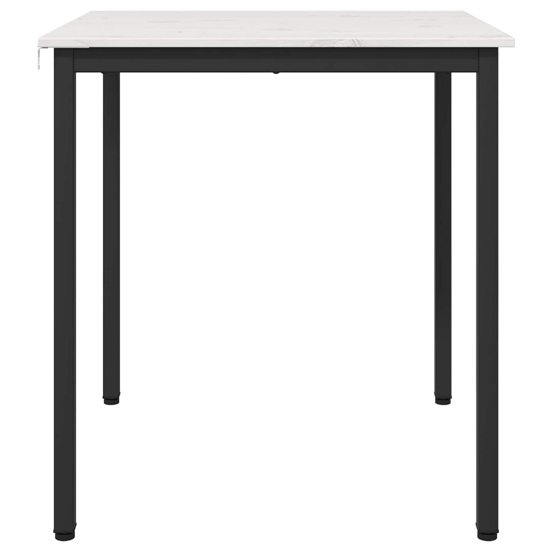 Spisebord Hvid 70 x 70 x 75 cm Massiv fyrretræ