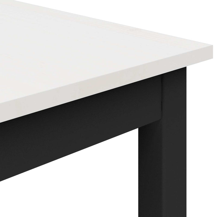 Spisebord Hvid 80 x 80 x 75 cm Massiv fyrretræ