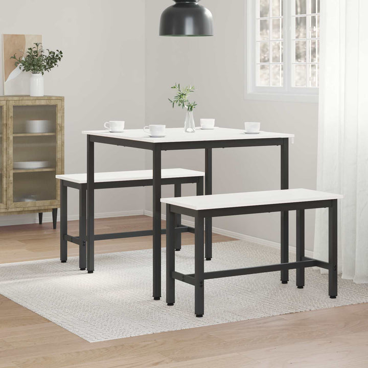 Spisebord Hvid 80 x 80 x 75 cm Massiv fyrretræ