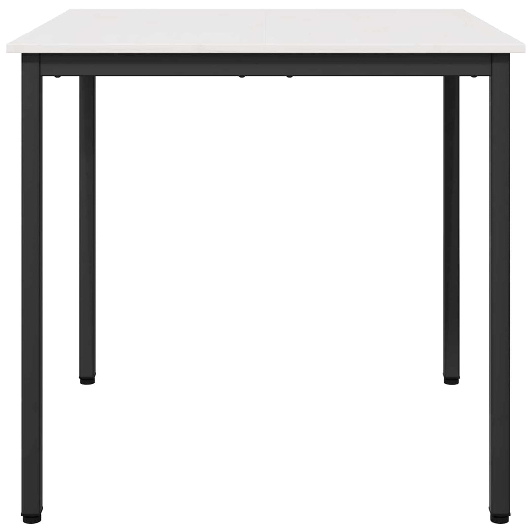 Spisebord Hvid 80 x 80 x 75 cm Massiv fyrretræ