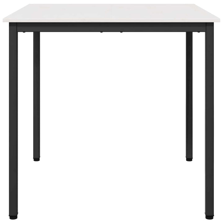 Spisebord Hvid 80 x 80 x 75 cm Massiv fyrretræ