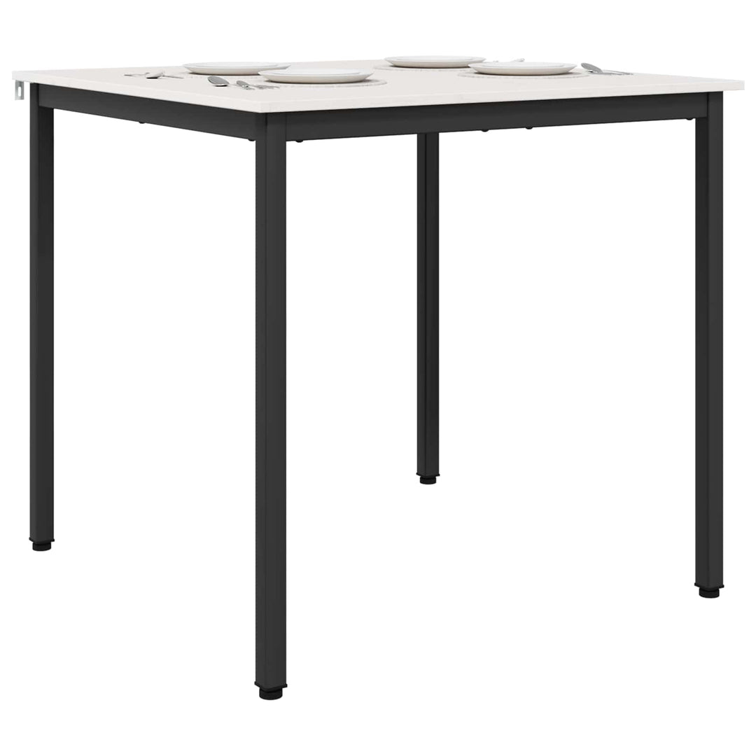 Spisebord Hvid 80 x 80 x 75 cm Massiv fyrretræ