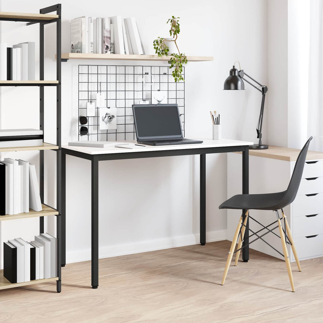 Spisebord Hvid 110 x 55 x 75 cm Massiv fyrretræ