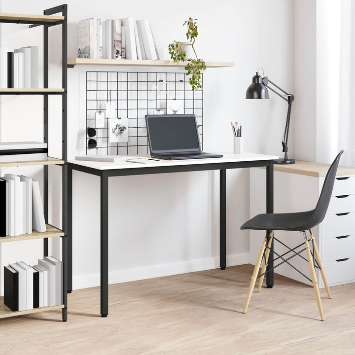 Spisebord Hvid 110 x 55 x 75 cm Massiv fyrretræ
