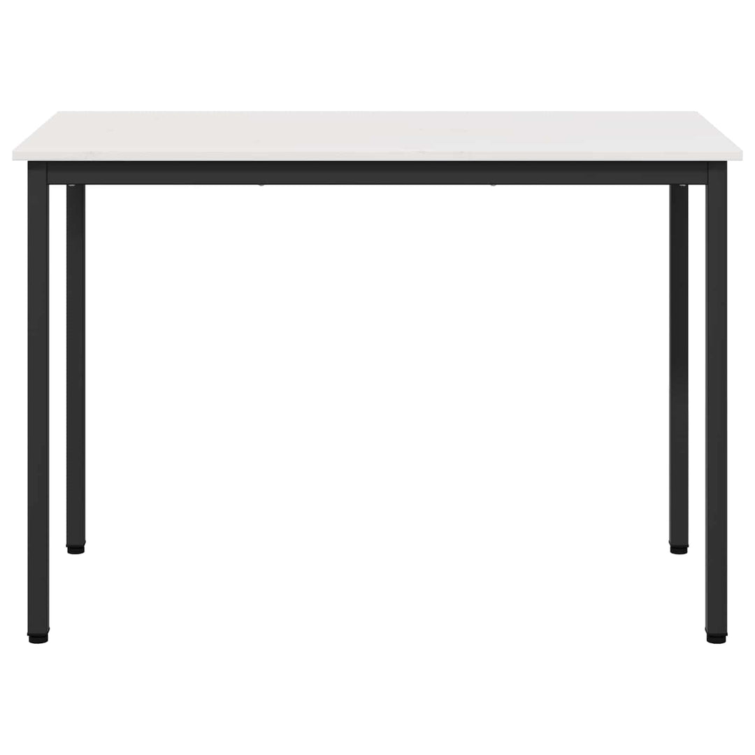 Spisebord Hvid 110 x 55 x 75 cm Massiv fyrretræ