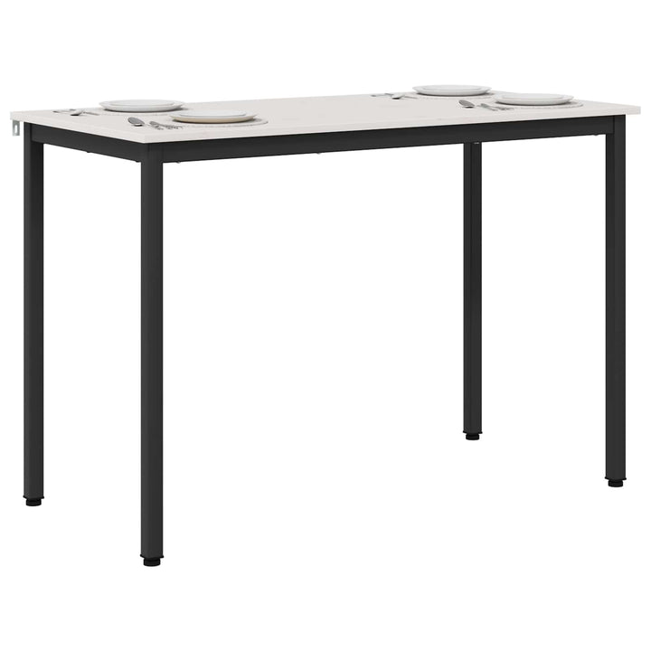Spisebord Hvid 110 x 55 x 75 cm Massiv fyrretræ