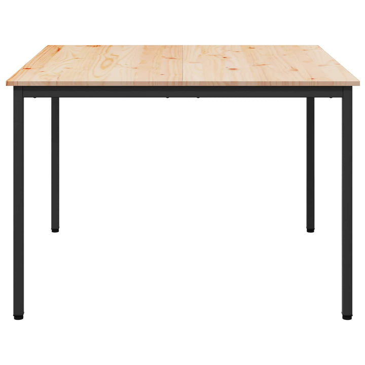 Spisebord Naturfarvet 110 x 110 x 75 cm Massiv fyrretræ